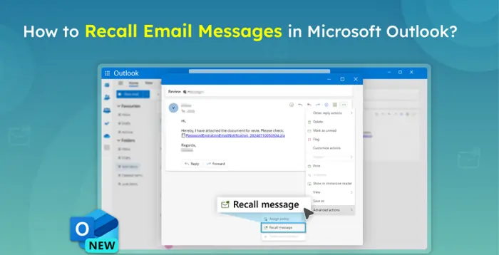 How to Recall a Sent Email in Outlook